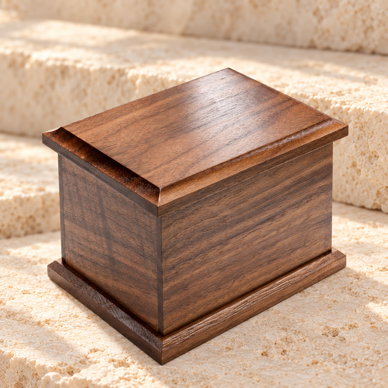 Medium Walnut Cremation Urn