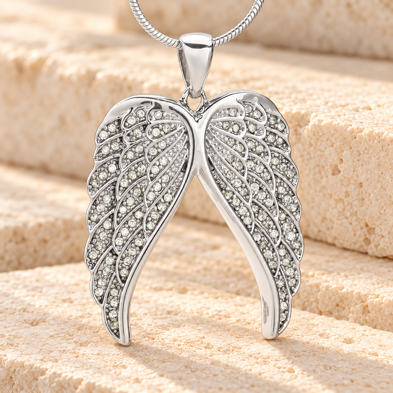 Sterling Spiritual Wings Memorial Jewelry