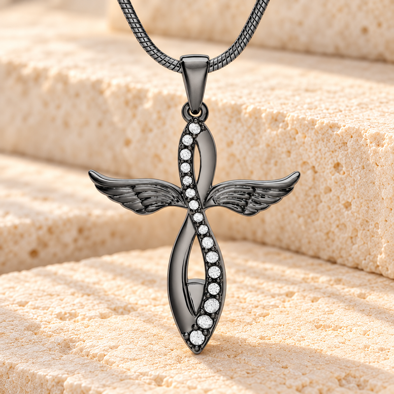 Black Splendor Urn Pendant