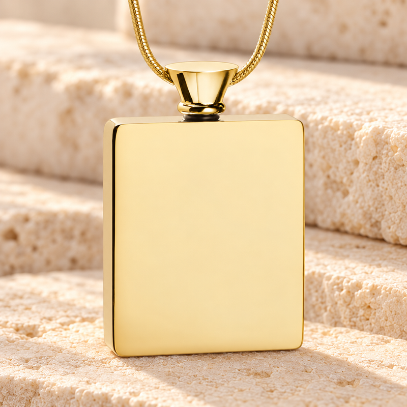 Gold Plated Glorious Moments Urn Pendant