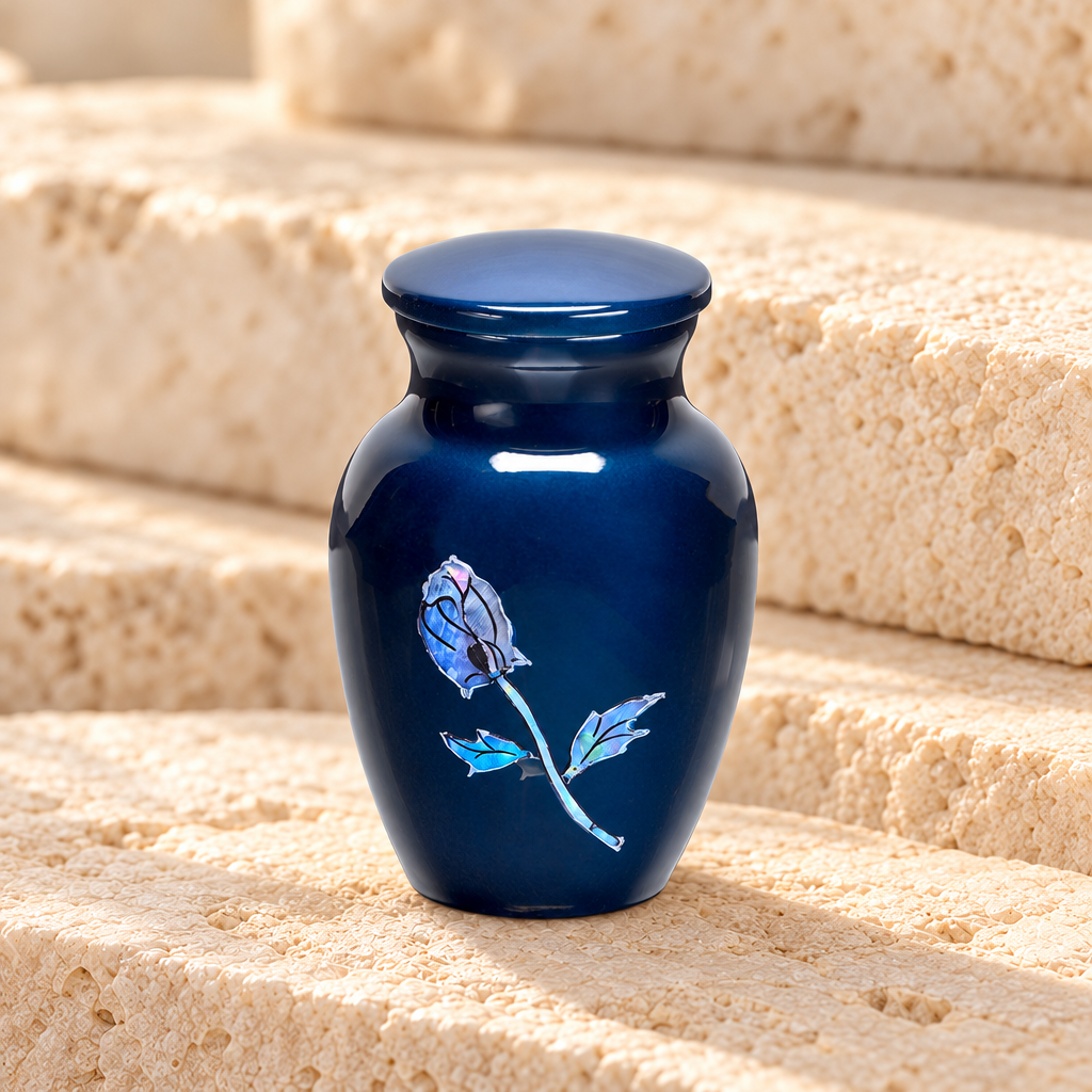 Midnight Rose Keepsake Urn — main — EVR8011ks