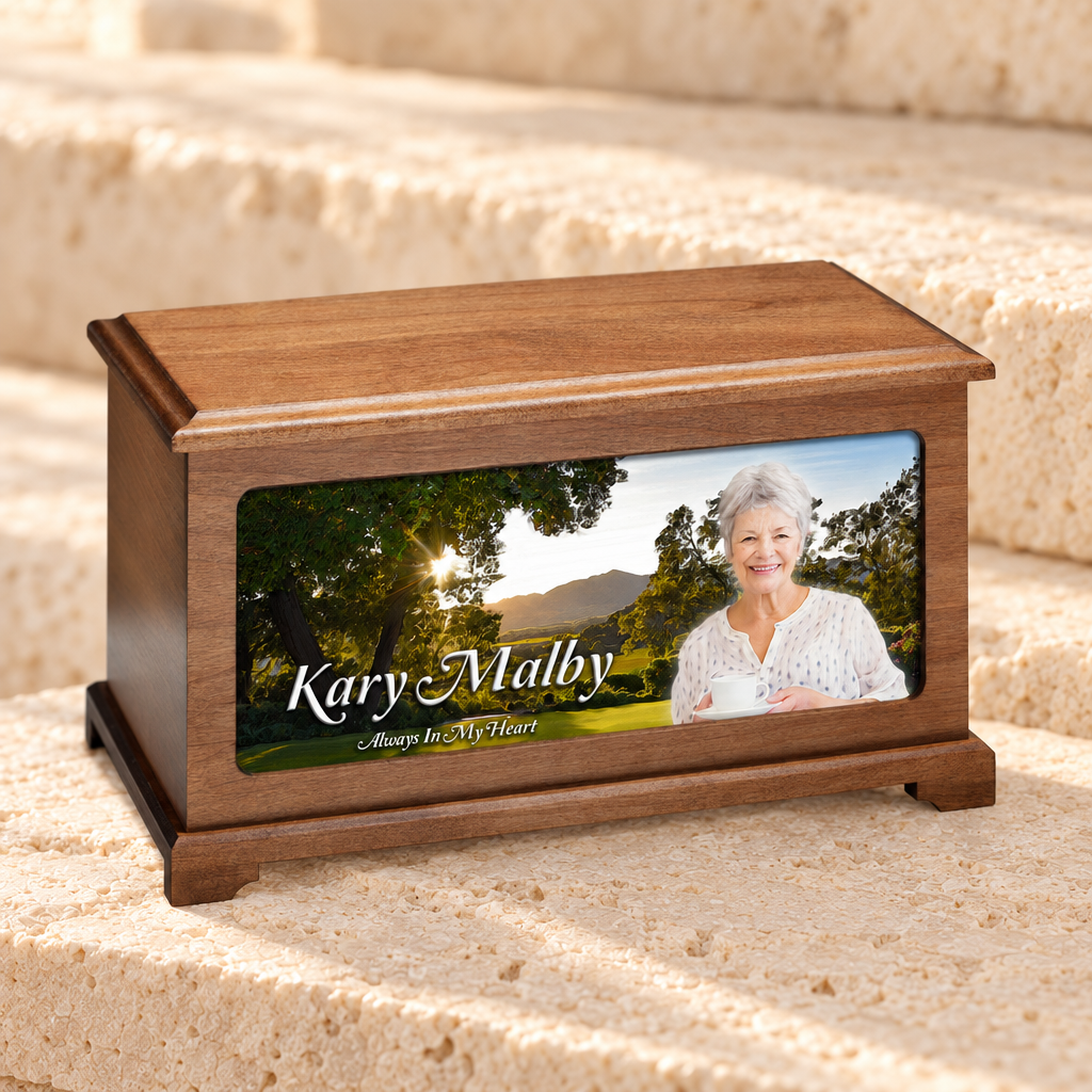 Country Garden Picture Urn For Ashes — main — evr9136d