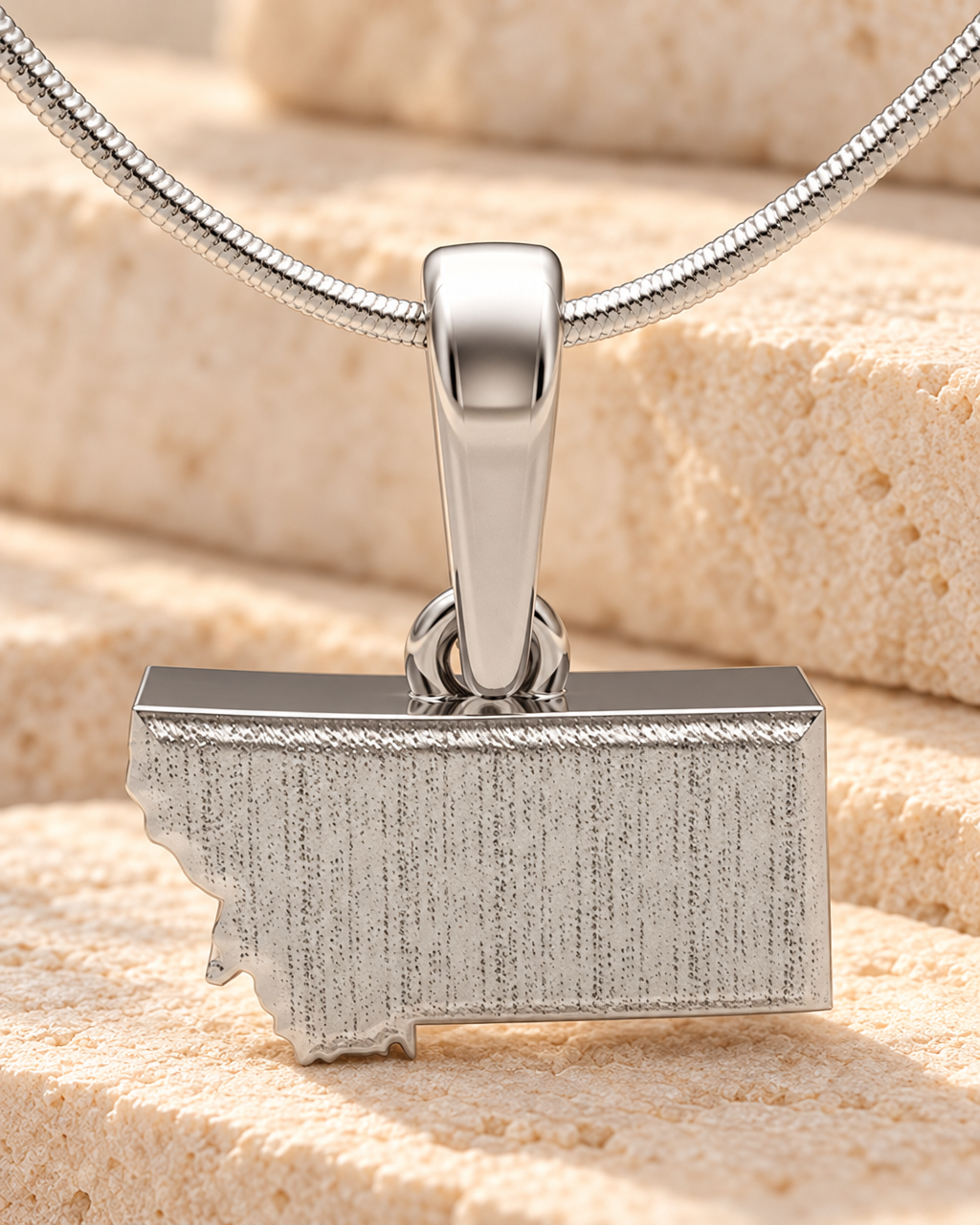 14K White Gold My State Forever Sealed Memorial Jewelry — main — evr20033wgfs