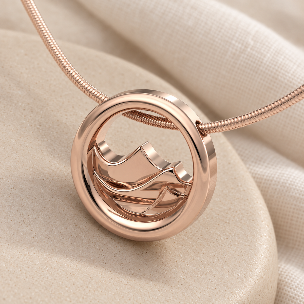 Rose Gold Plated Appalachia Forever Sealed Memorial Jewelry — alternate view — evr20006rgfs