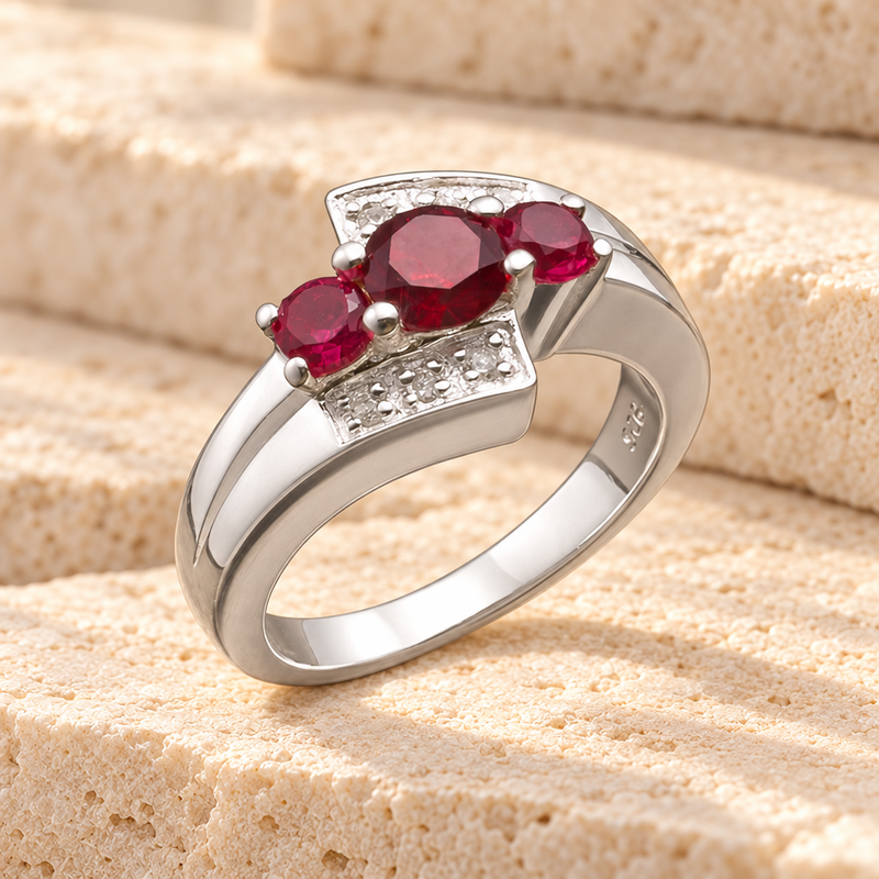 Women's Silver Shimmer Cremation Ring