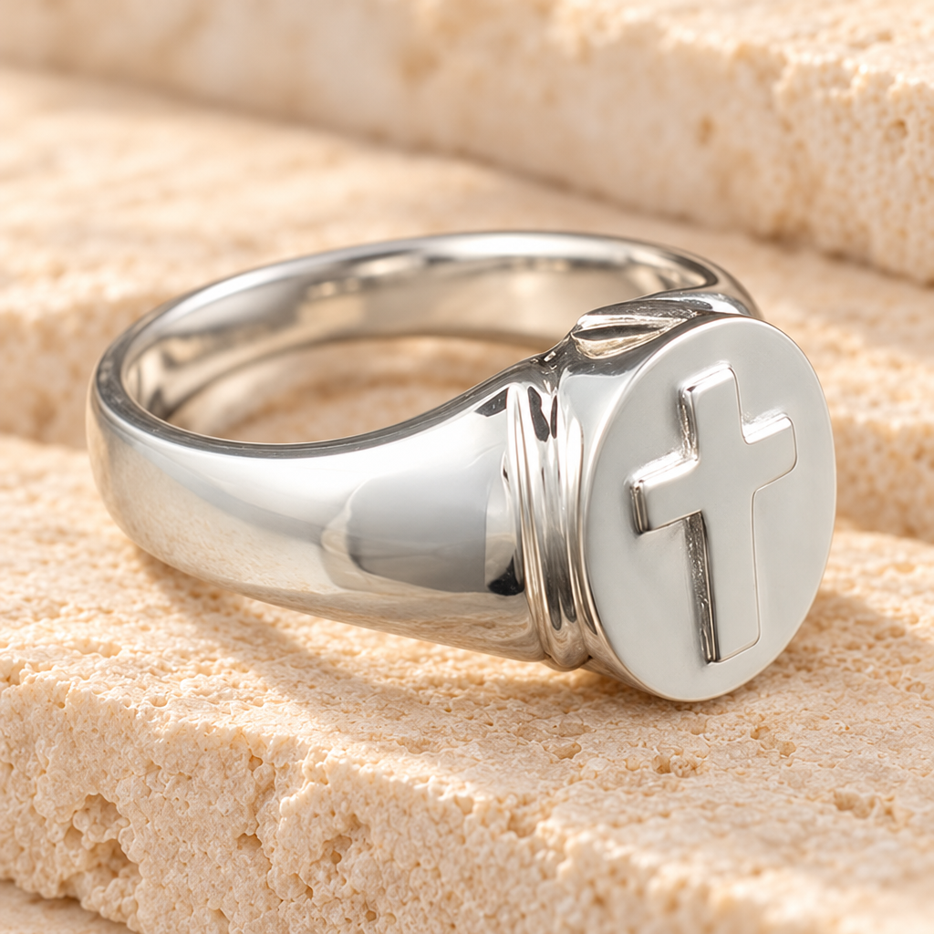 Women's Silver Divinity Cremation Ring — main — evr865wss