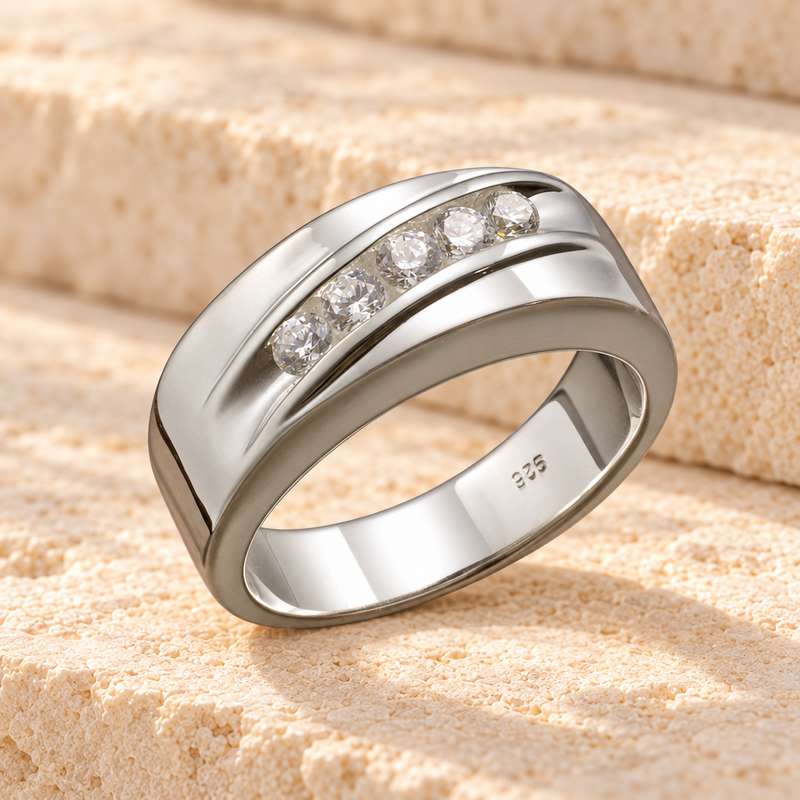 Men's Silver Wondrous Memorial Ring