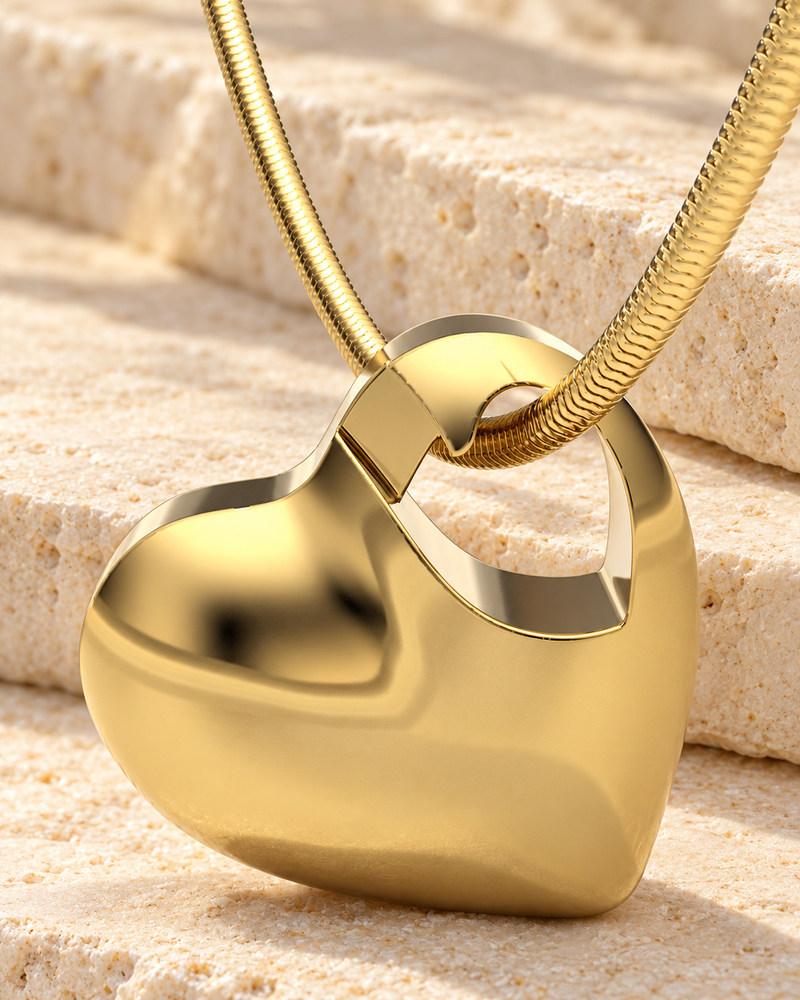 Small Candid Heart Gold Plated Forever Sealed Jewelry