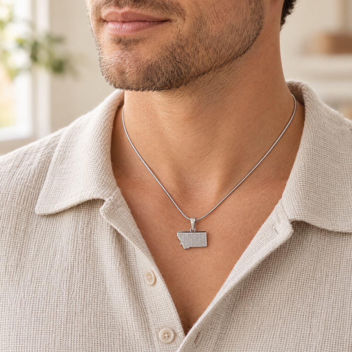14K White Gold My State Forever Sealed Memorial Jewelry — lifestyle — evr20033wgfs