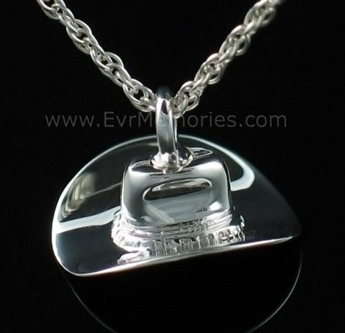 Hat Cremation Urn Keepsake Sterling Silver
