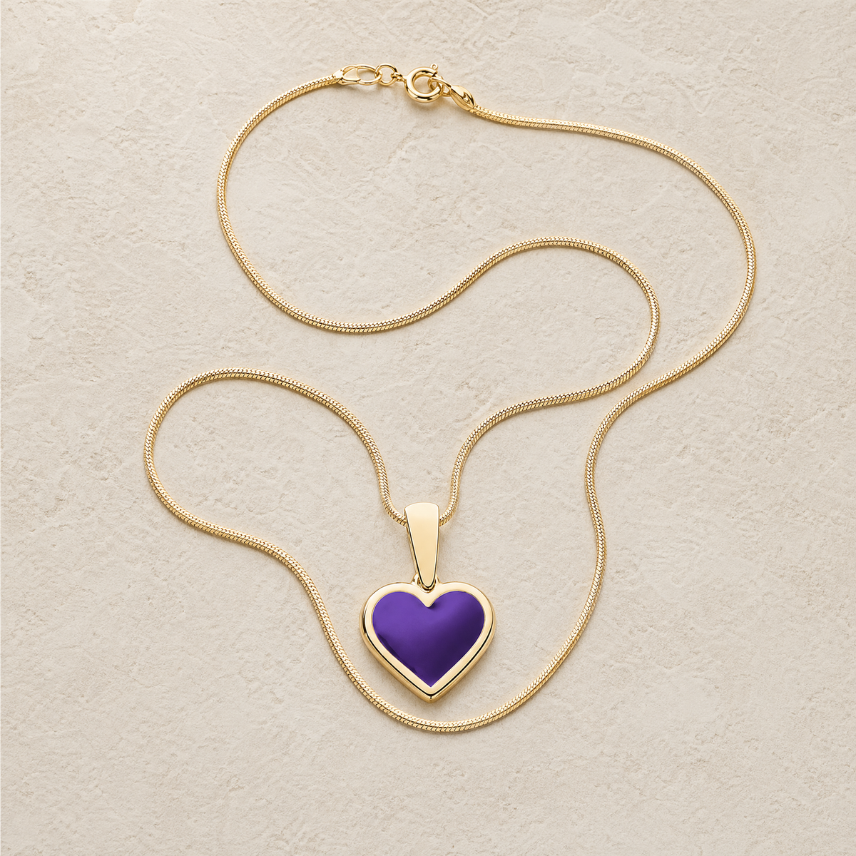 Gold Springtime Heart Ash Resin Jewelry