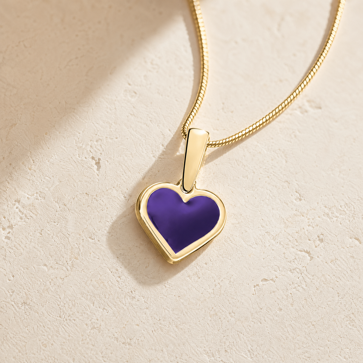 Gold Springtime Heart Ash Resin Jewelry
