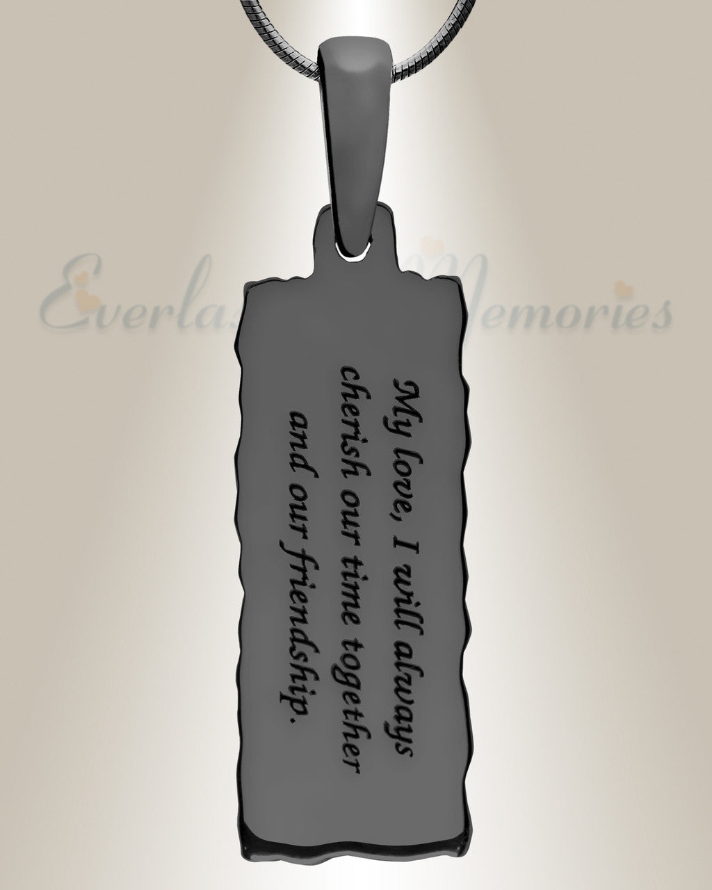 Lasting Long Rectangle Black Finish with Lilac Ash Resin Jewelry