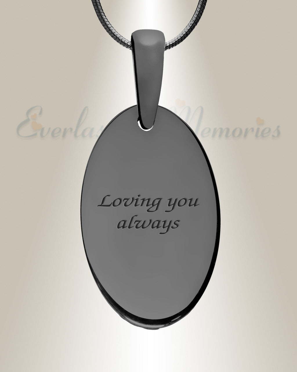 Heartfelt Oval Black Finish with Scarlet Pearl Opal Ash Resin Jewelry