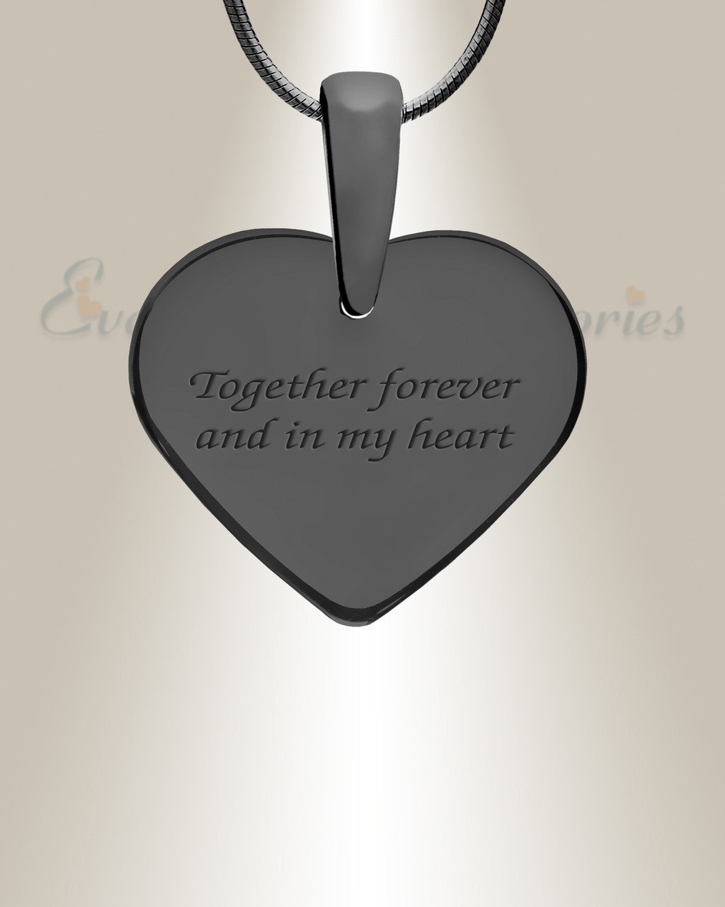 Woven Heart Black Finish with Aqua Ash Resin Jewelry