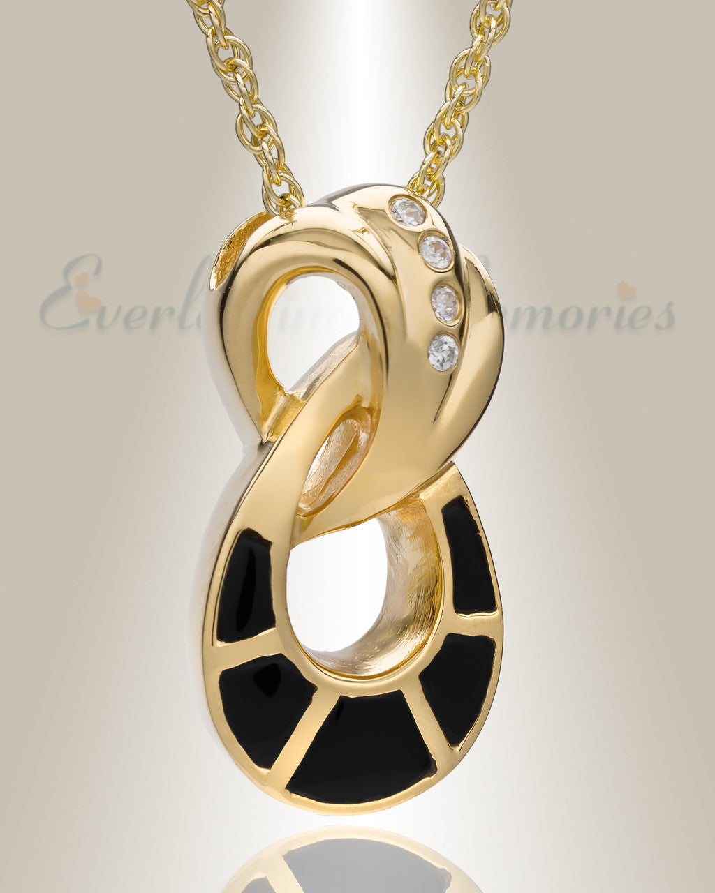 14K Gold Everlasting Infinity Jewelry Urn