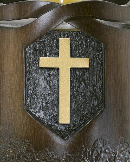 Infinity Wood-Plain Cross