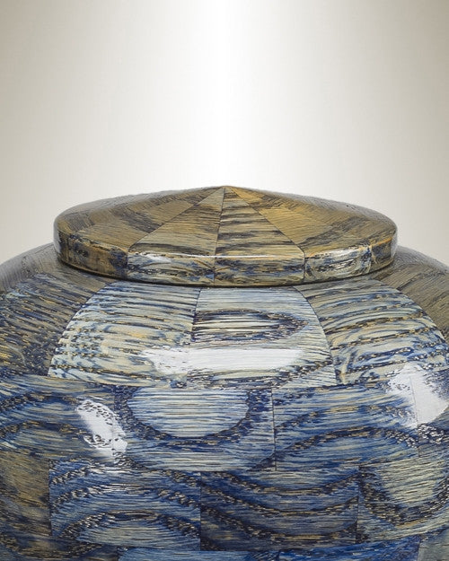 Small Lily Urn in Blue