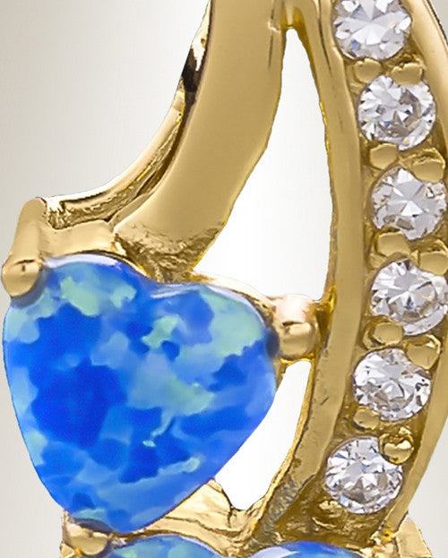Gold Plated Calming Hearts Memorial Jewelry