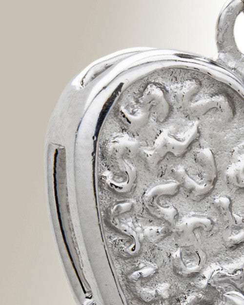 Silver Playful Heart Pet Memorial Jewelry