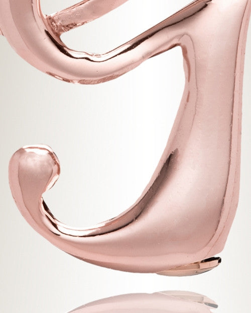 Rose Gold "G" Initial Cremation Jewelry