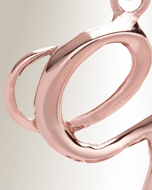Rose Gold "G" Initial Cremation Jewelry