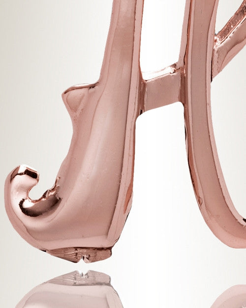 Rose Gold "H" Initial Cremation Jewelry
