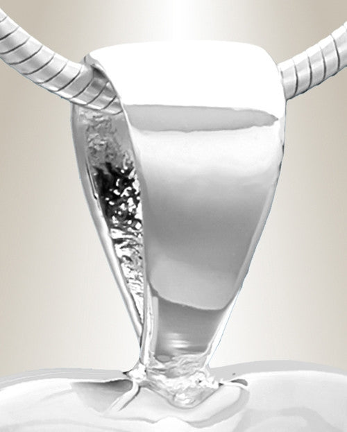 Silver Caring Heart Cremation Jewelry