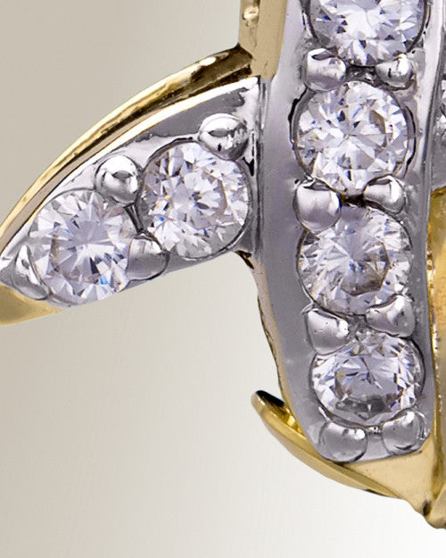 Gold Plated XO Cremation Jewelry