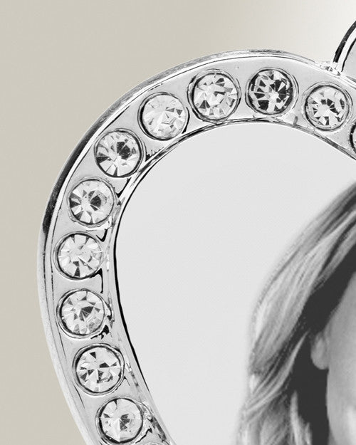 Gem Heart Photo Engraved Stainless Keepsake