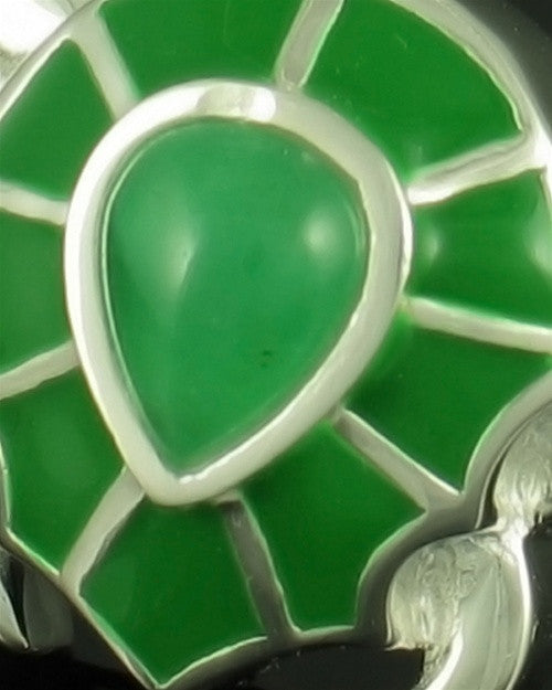 Sterling Silver Green Turtle Memorial Necklace