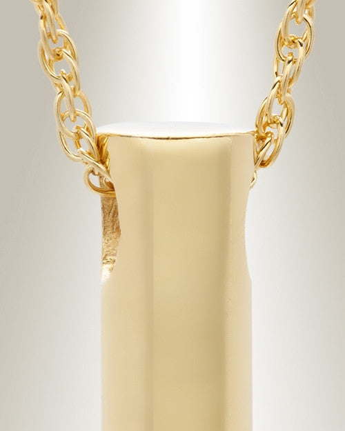 14K Gold Plated Marley Cylinder Funeral Jewelry