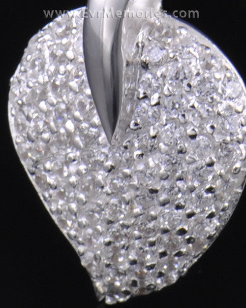Sterling Silver Blaze Heart Urn Necklace