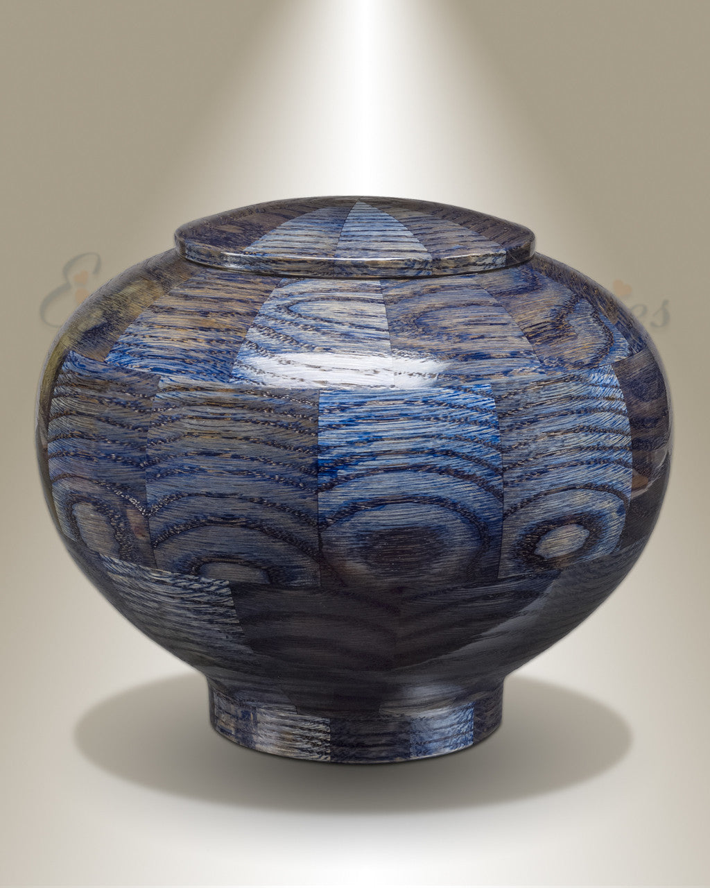 Large Peony Urn in Blue