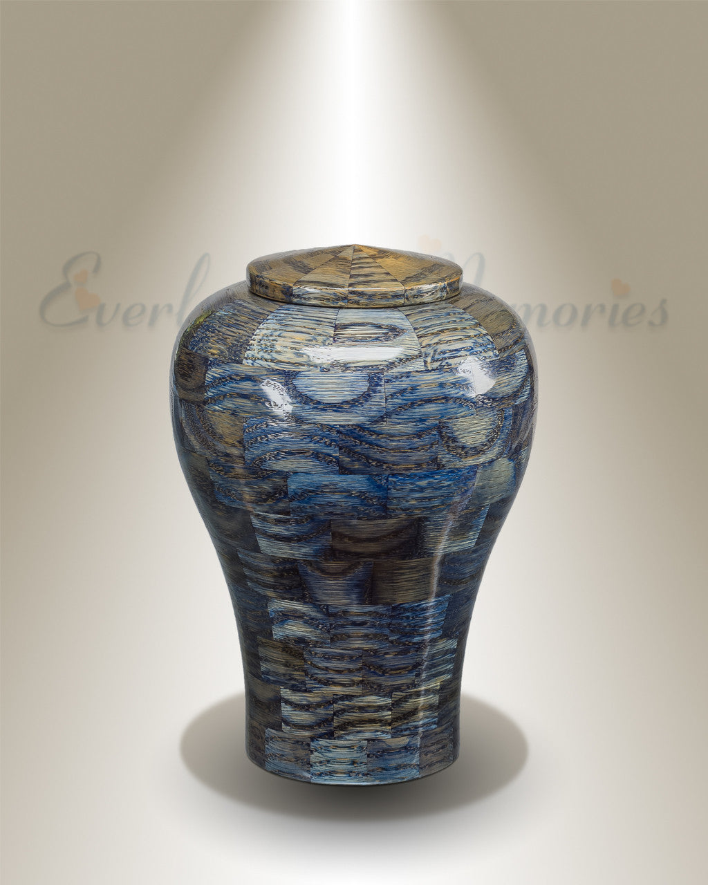 Small Lily Urn in Blue