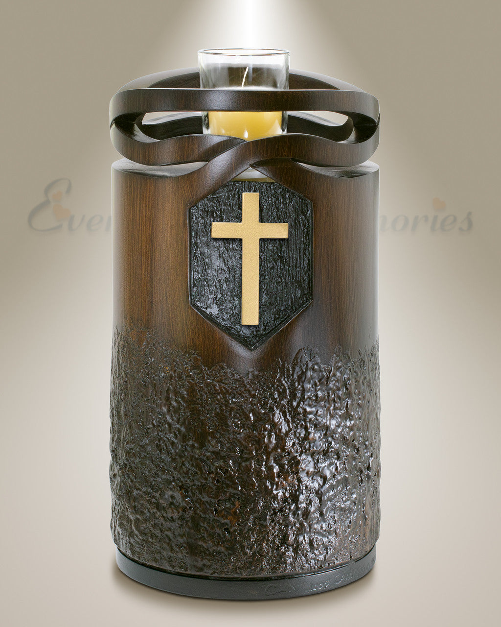 Infinity Wood-Plain Cross
