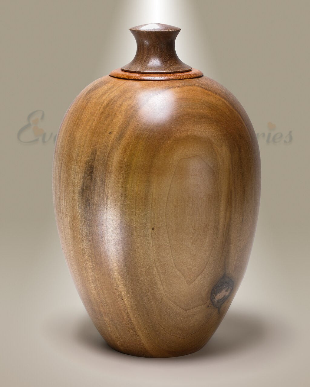 Classic Native Southeastern Wood Cremation Urn