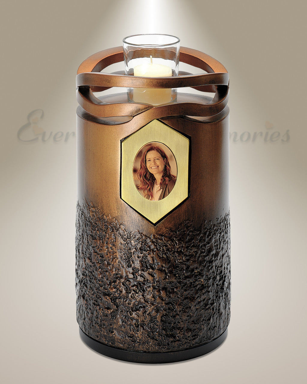 Infinity Bronze Photo Cremation Urn