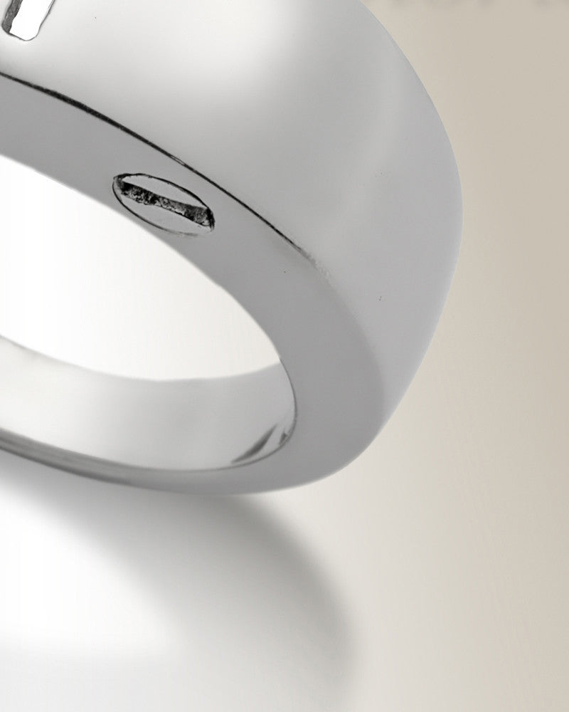 Women's Holy Silver Cross Ashes Ring