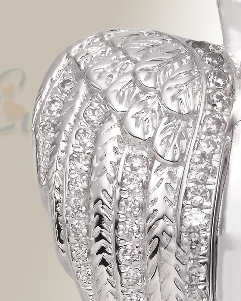 Sterling Silver Shrouded Heart Cremation Urn Pendant