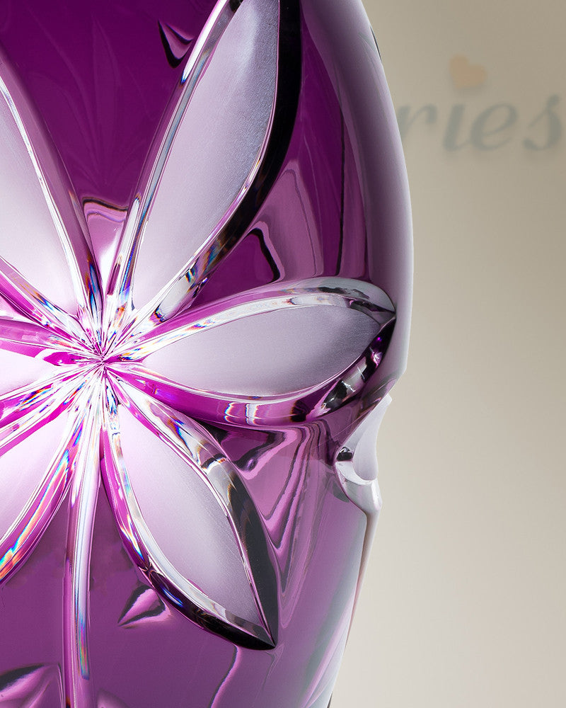 Purple Flowers Individual Cremation Urn