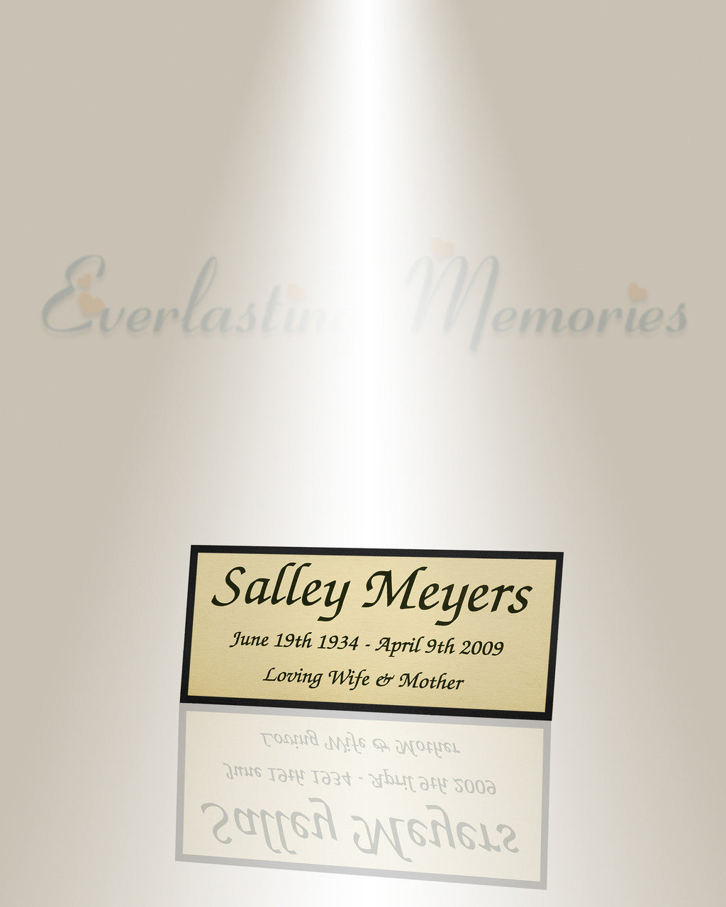 Medium Dorado Engraved Plate