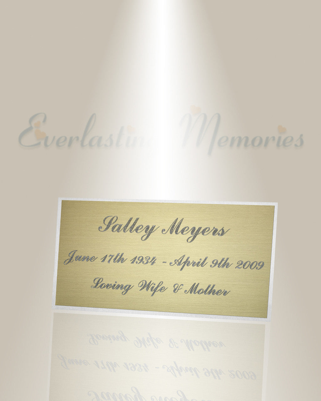 Large Norma Engraved Plate
