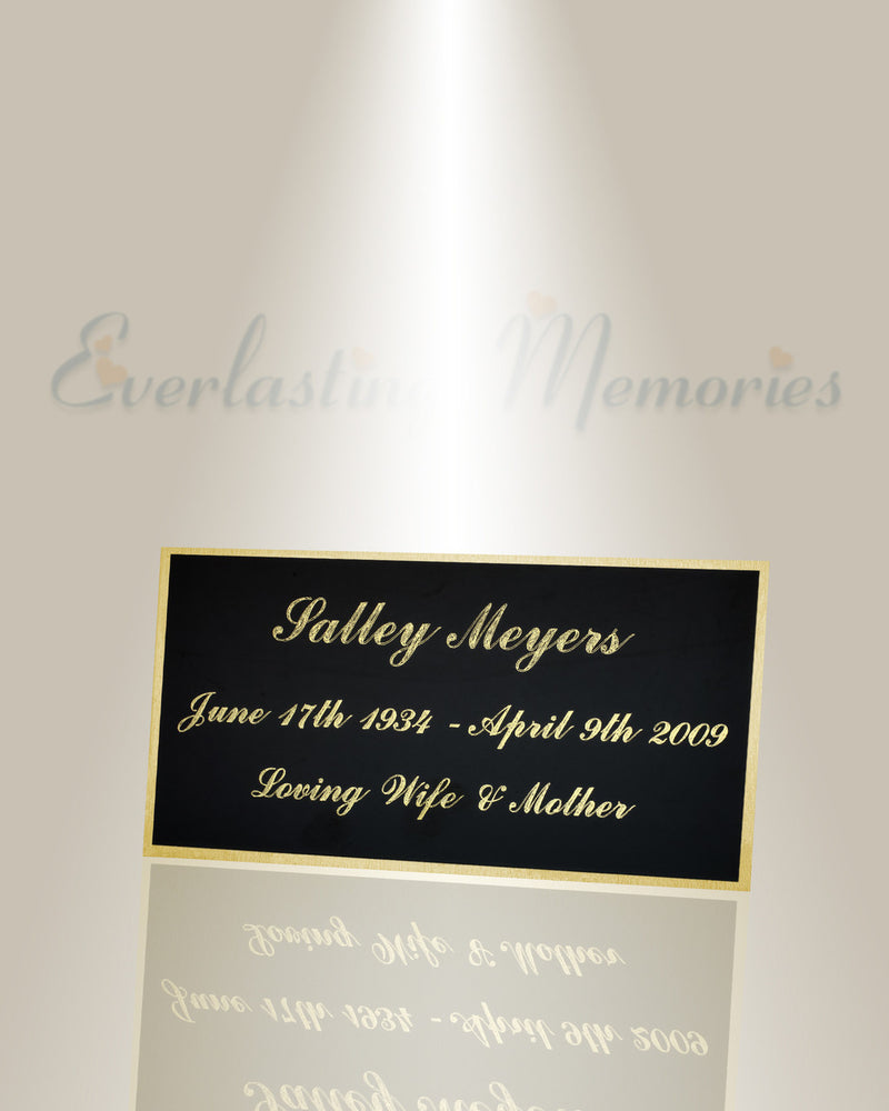 Large Pisces Engraved Plate