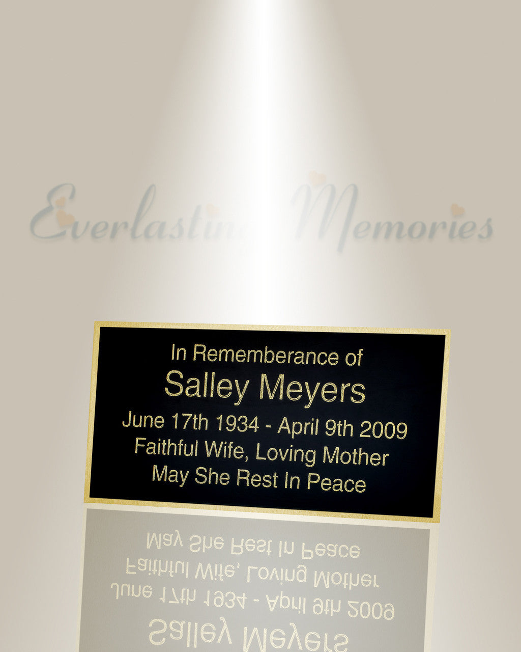 Large Beta Engraved Plate