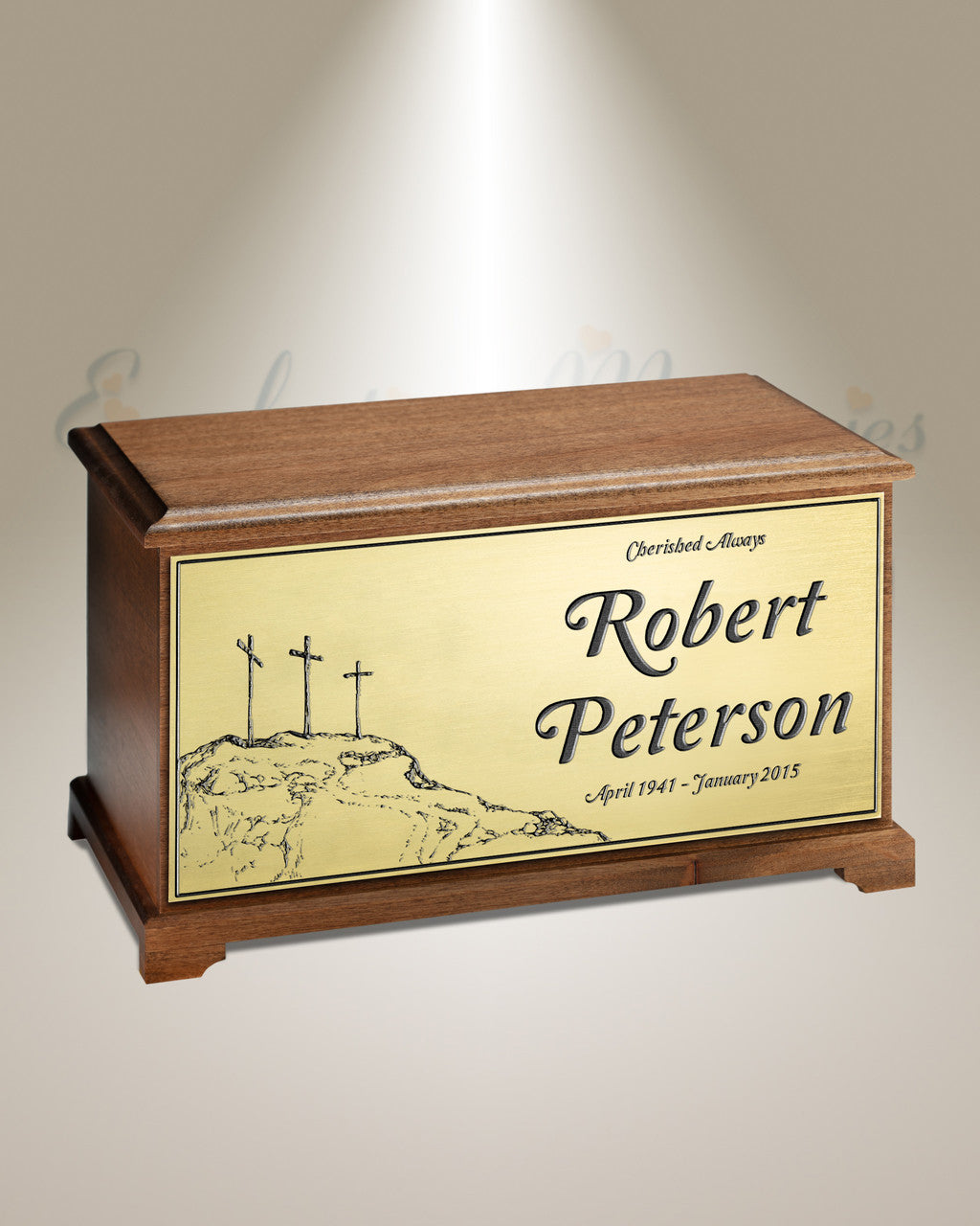 Three Crosses Cremation Urn