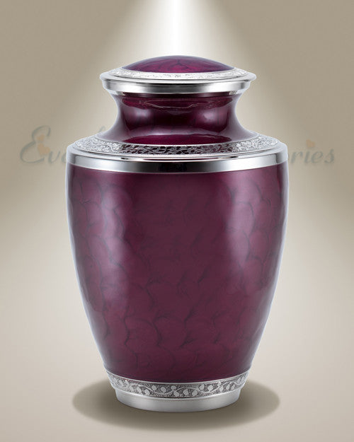 Carnation Purple Individual Cremation Urn