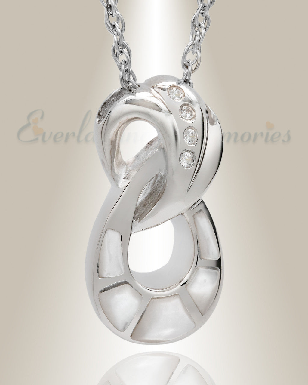 White Gold Everlasting Infinity Keepsake