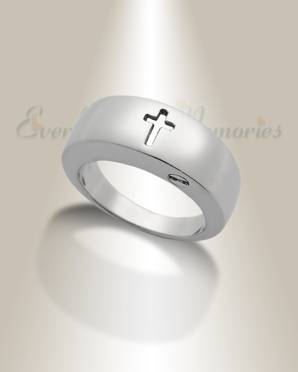 Women's Holy Silver Cross Ashes Ring