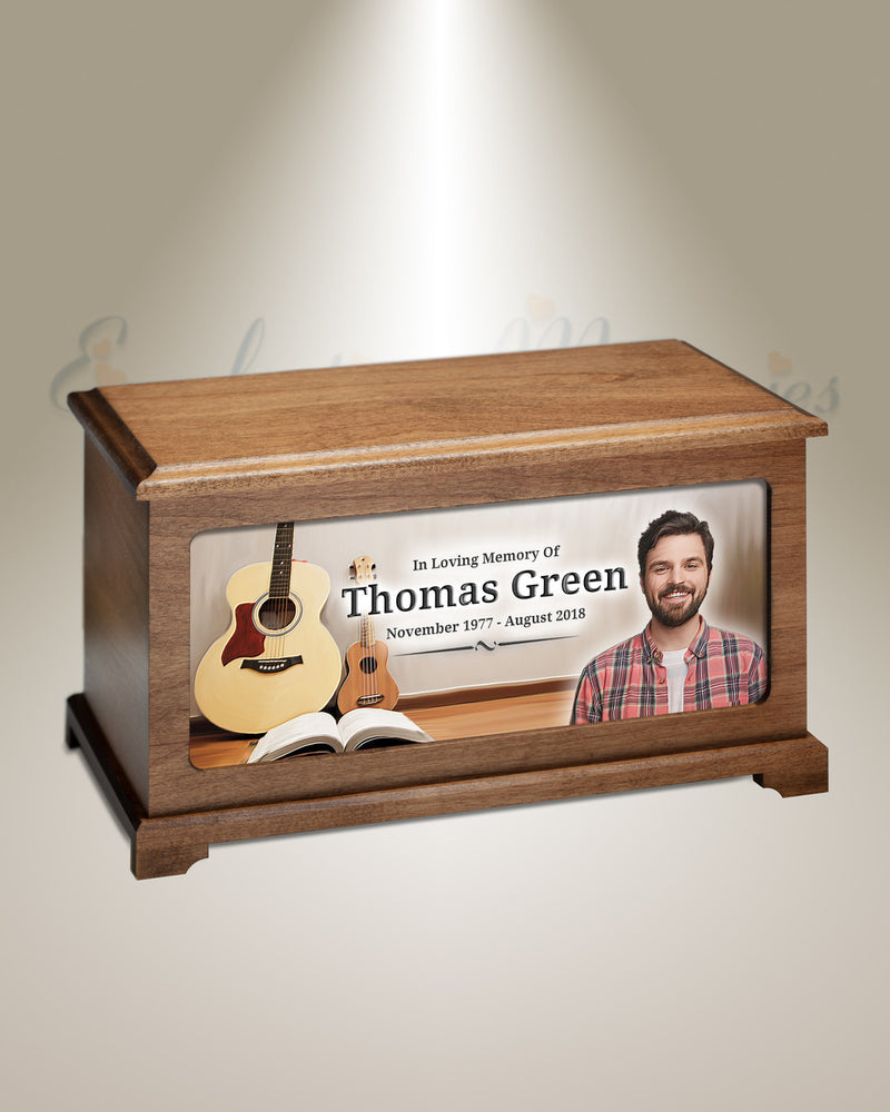 Musician Urn With Photo